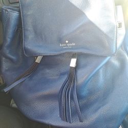 Blue KATE SPADE Leather Backpack