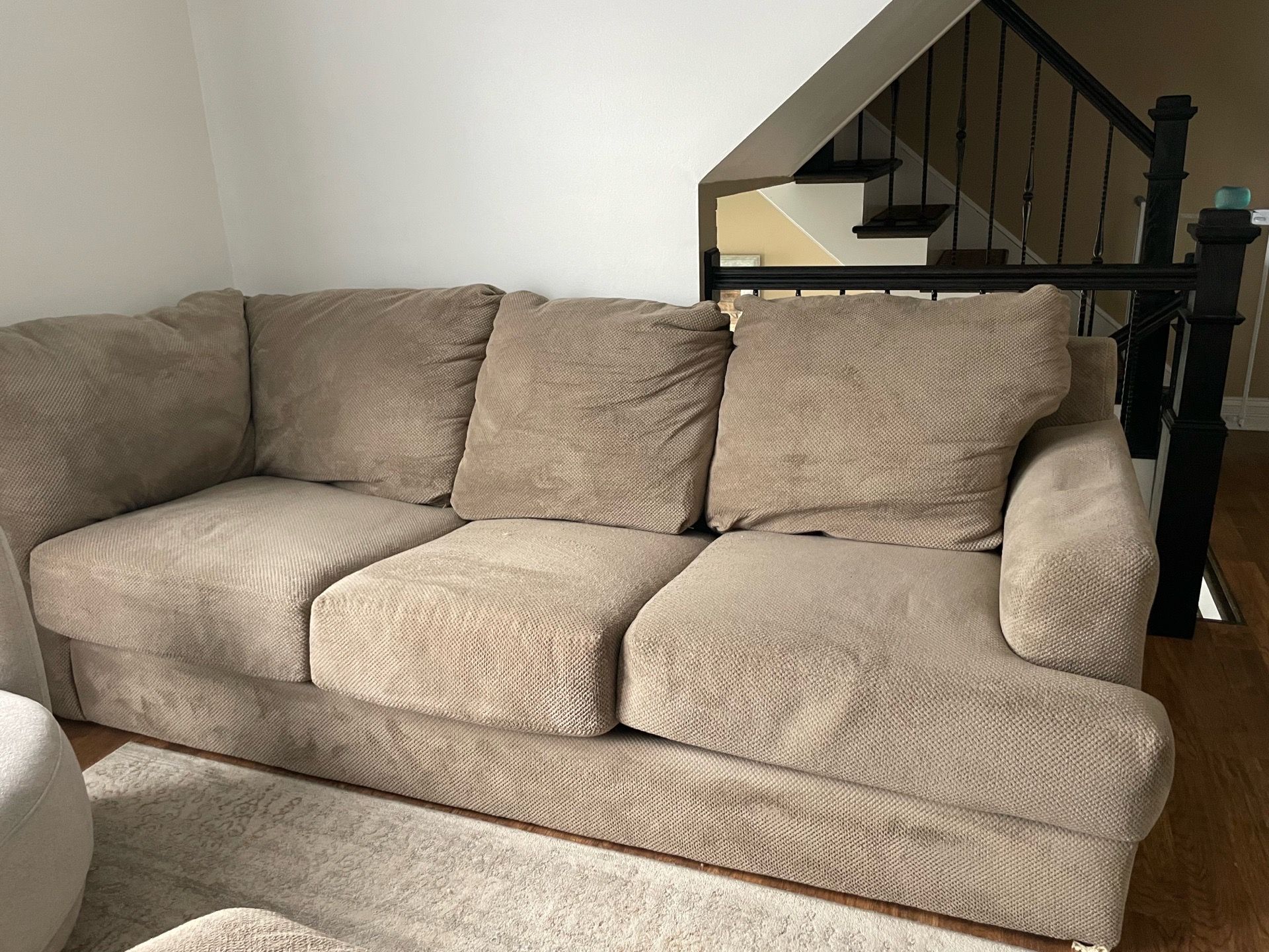 Free couch sectional and ottoman