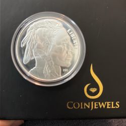 One ounce silver round 