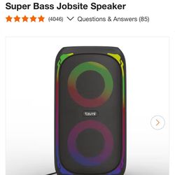 Tzumi Super Bass Jobsite Speaker