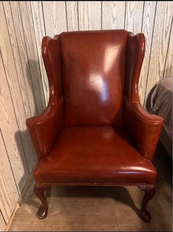 Antique leather chairs