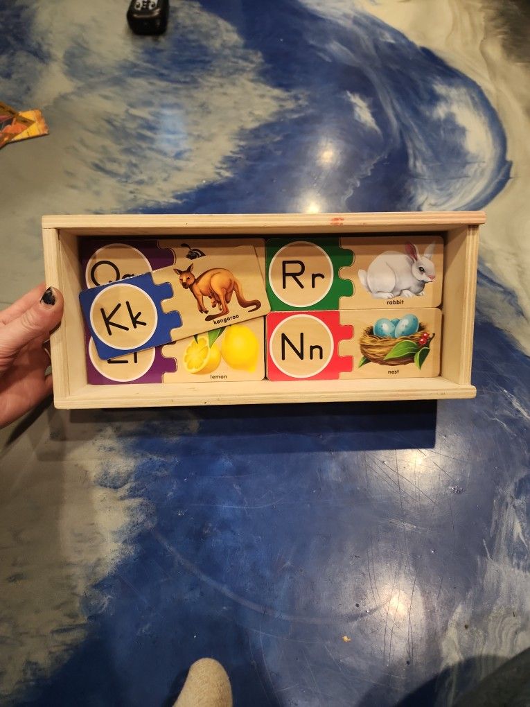 ABC Melissa and Doug wood puzzle