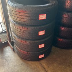 4-used Tires 225/60/R17 Kumho For 170.00 Installed.