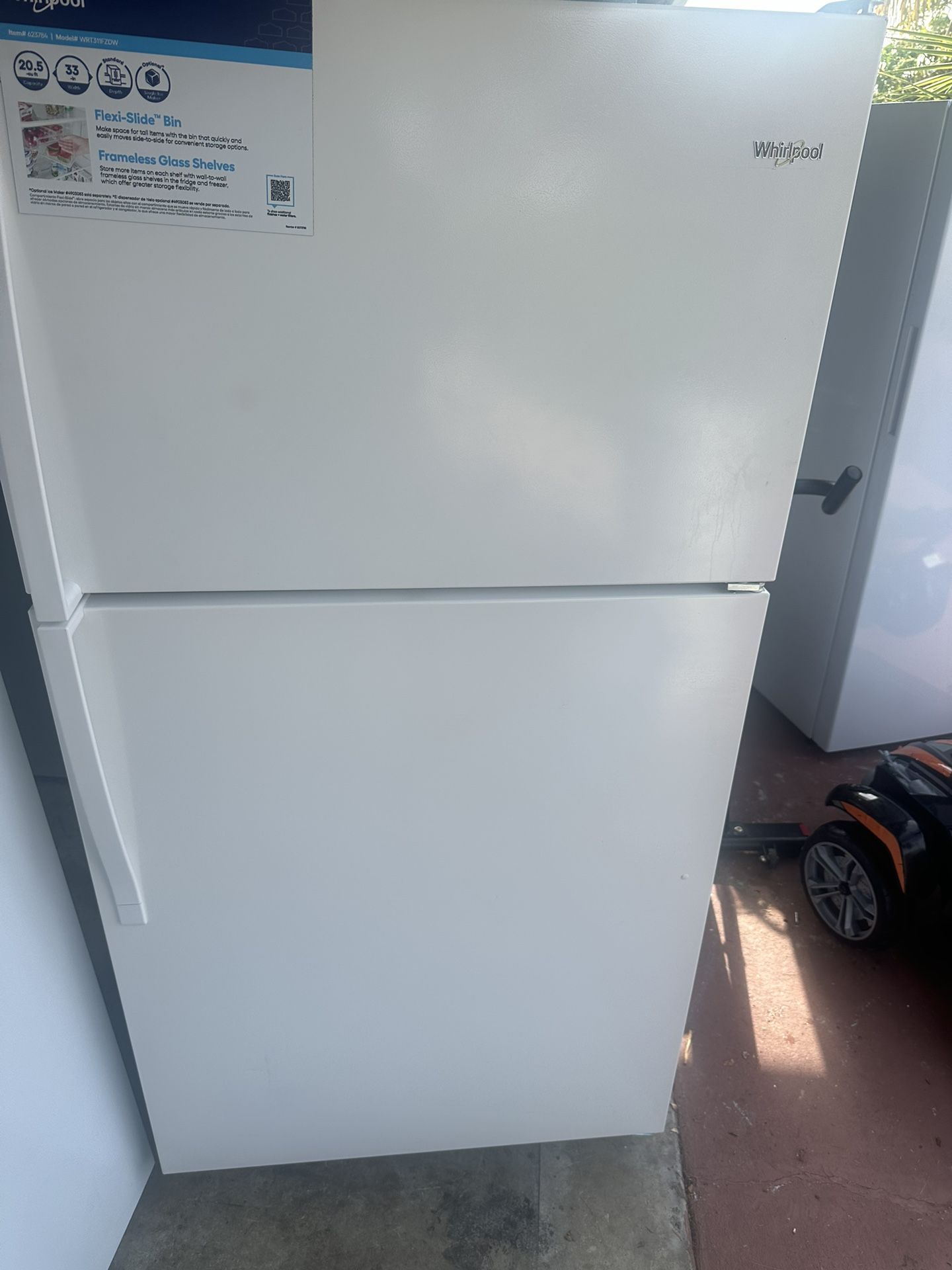 Whirlpool White Fridge