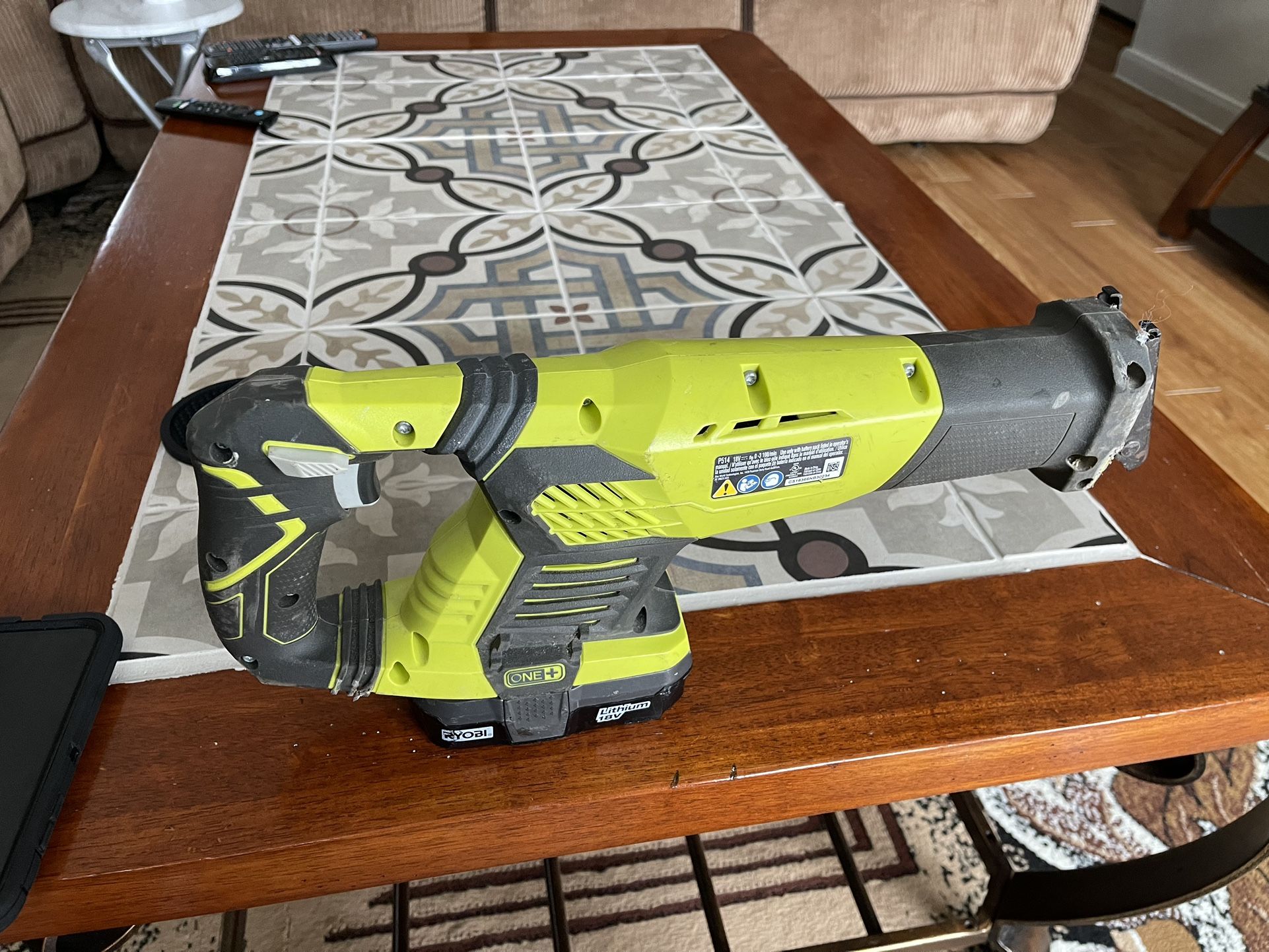 Ryobi Reciprocal Saw With Battery