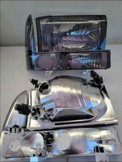 99-04 Ford F250-F550 00-04 Excursion Headlights Luces Faros Micas Calaveras Focos