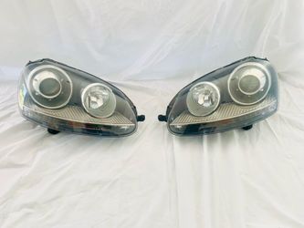 VW MK5 Bi-Xenon Headlights - Golf GTI Jetta R32 HID Projector Head Lights