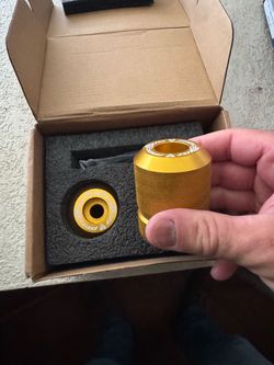Billet aluminum crash bar ends GOLD (NEW