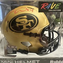 Fred Warner Signed San Francisco 49ers Riddell Rave Speed Mini Helmet Beckett