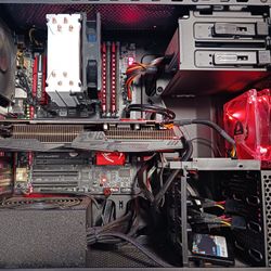 1080P Gaming PC Intel Quad Core Unlocked CPU 16 GB RAM 500 GB SSD ATI Radeon RX 590 8 GB DDR5 Graphics Wi-Fi Wireless 