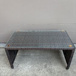 Table with glass top