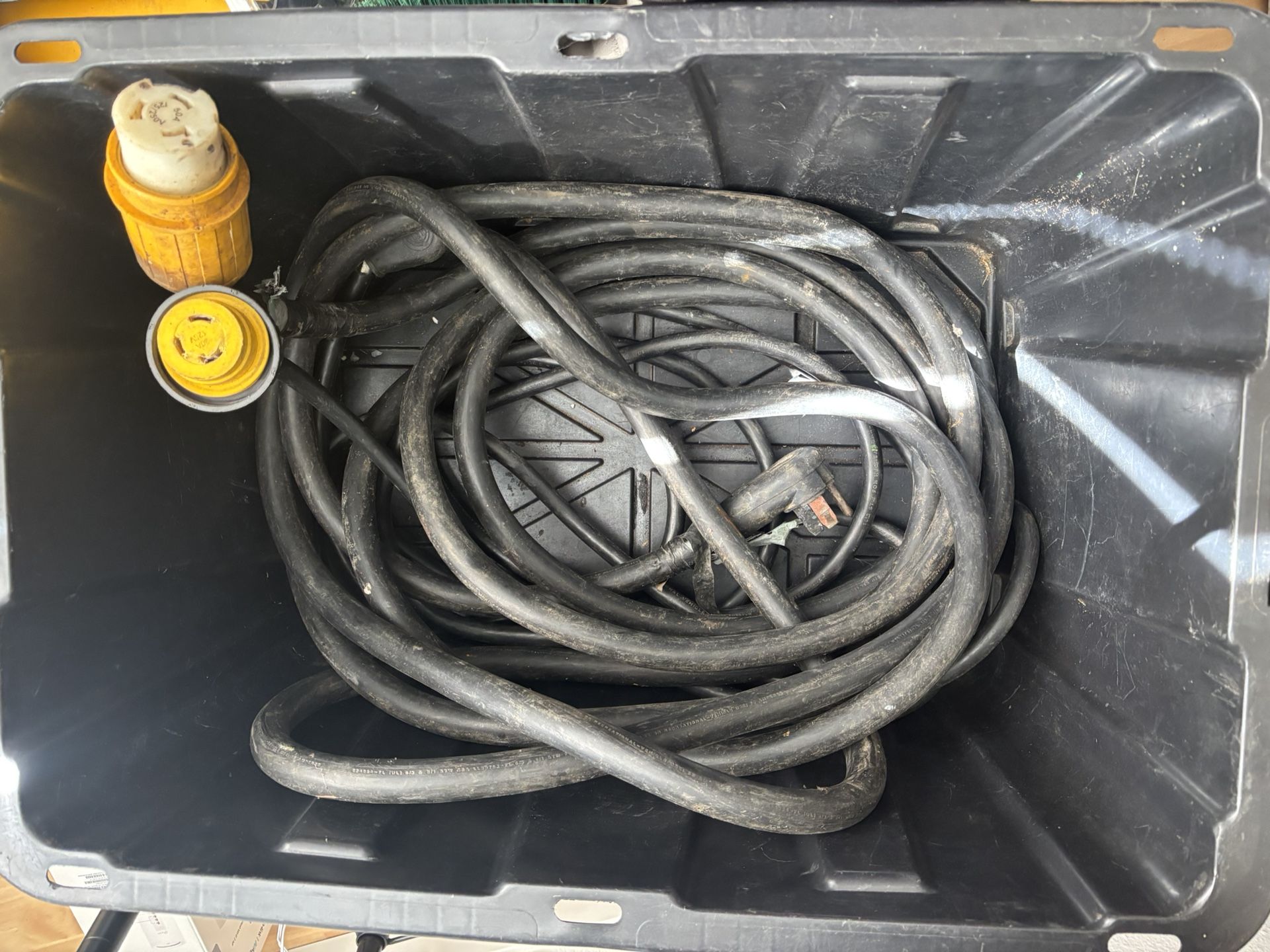 2- Heavy duty trailer power hook up cords