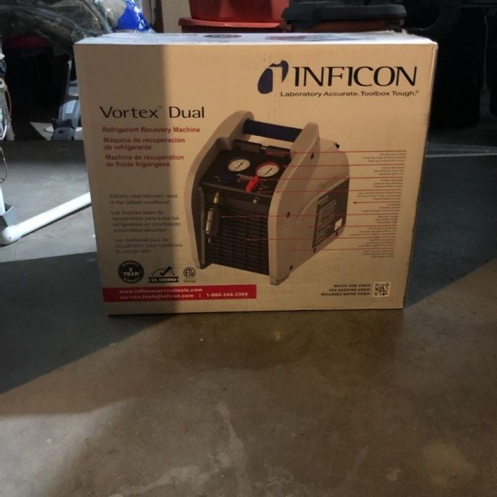 Inficon Vortex Dual, Refrigerant Recovery Machine