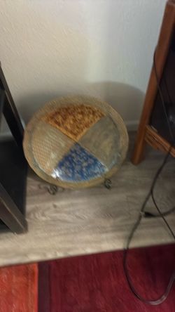 Decorative plate with stand