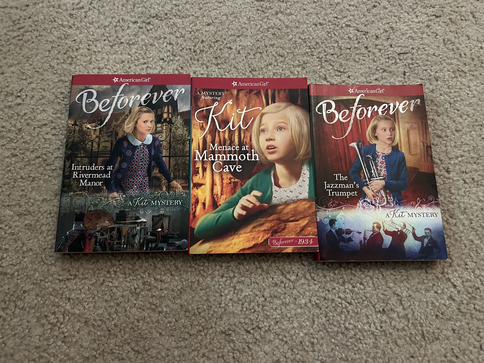 Three Set Book Series,  Kit Mystery American Girl Beforever Mysteries