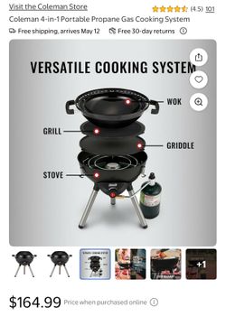 Coleman four n one grill