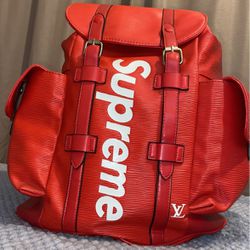 Supreme Leather Backpack 