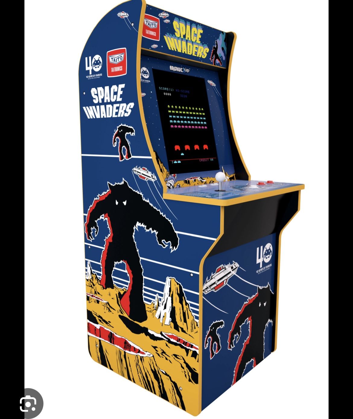 space invaders arcade machine full size