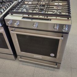 KITCHEN AID DUAL FUEL RANGE PRO HANDLE OPEN BOX ITEM