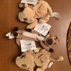 Disney Lion king mini bean bags Set Of 3