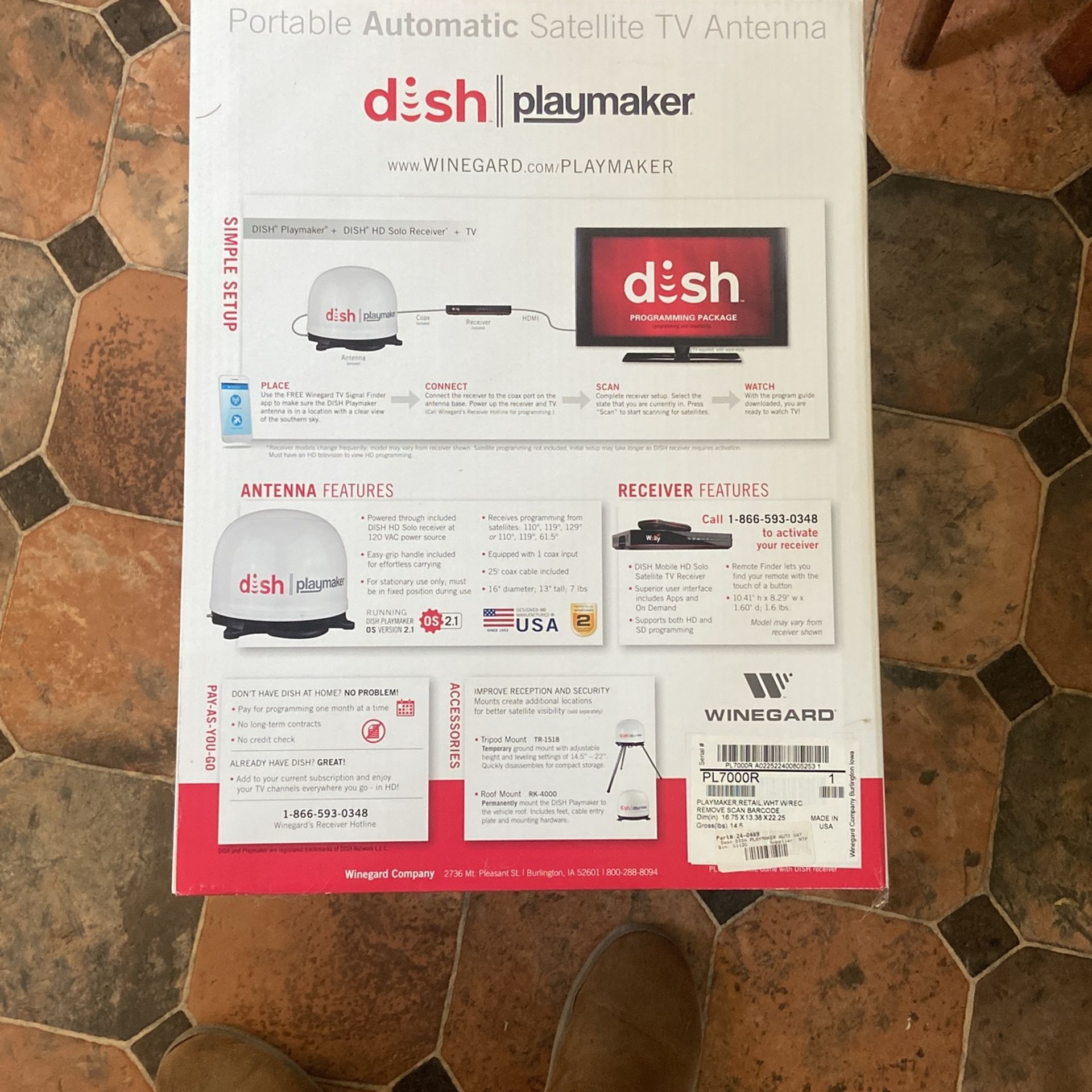 Satellite Dish, Playmaker Portable