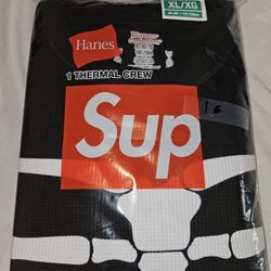 Supreme Hanes Thermo Bones Crew Size XL