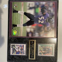 Ray Lewis Plaque /make Me An Offer 