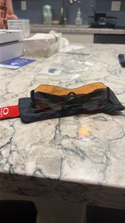 Vintage Oakley Zero Sunglasses - Matte Black / G30 Persimmon Lens - Made in USA