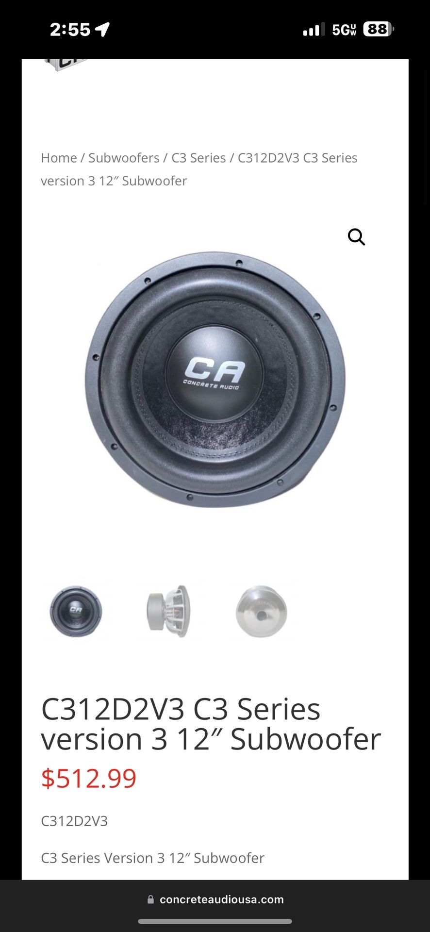 Concrete audio 12 c3