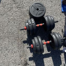 Adjustable Dumbbell Weights Up To 50LBS