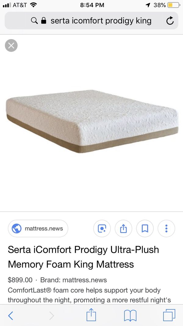 King Size Serta Icomfort Prodigy Mattress For Sale In Miami Fl