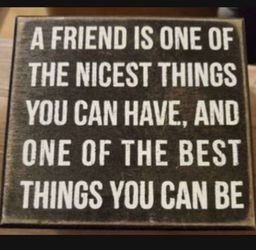 Friendship Quote Decorative Wood Sign 3x 3