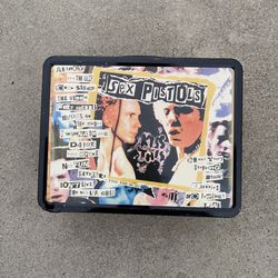 2003 Neca Sex Pistols Punk Band Lunch Box W Thermo