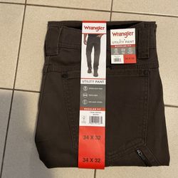 Wrangler Utility Pants 34x32, Brown