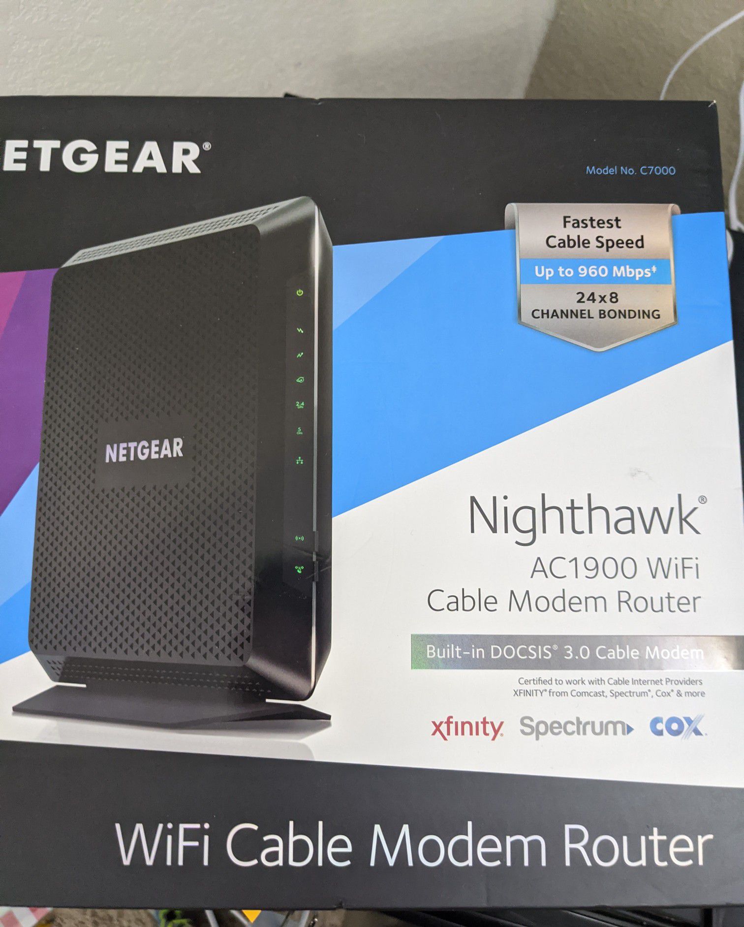 Netgear c7000 Wifi cable modem router