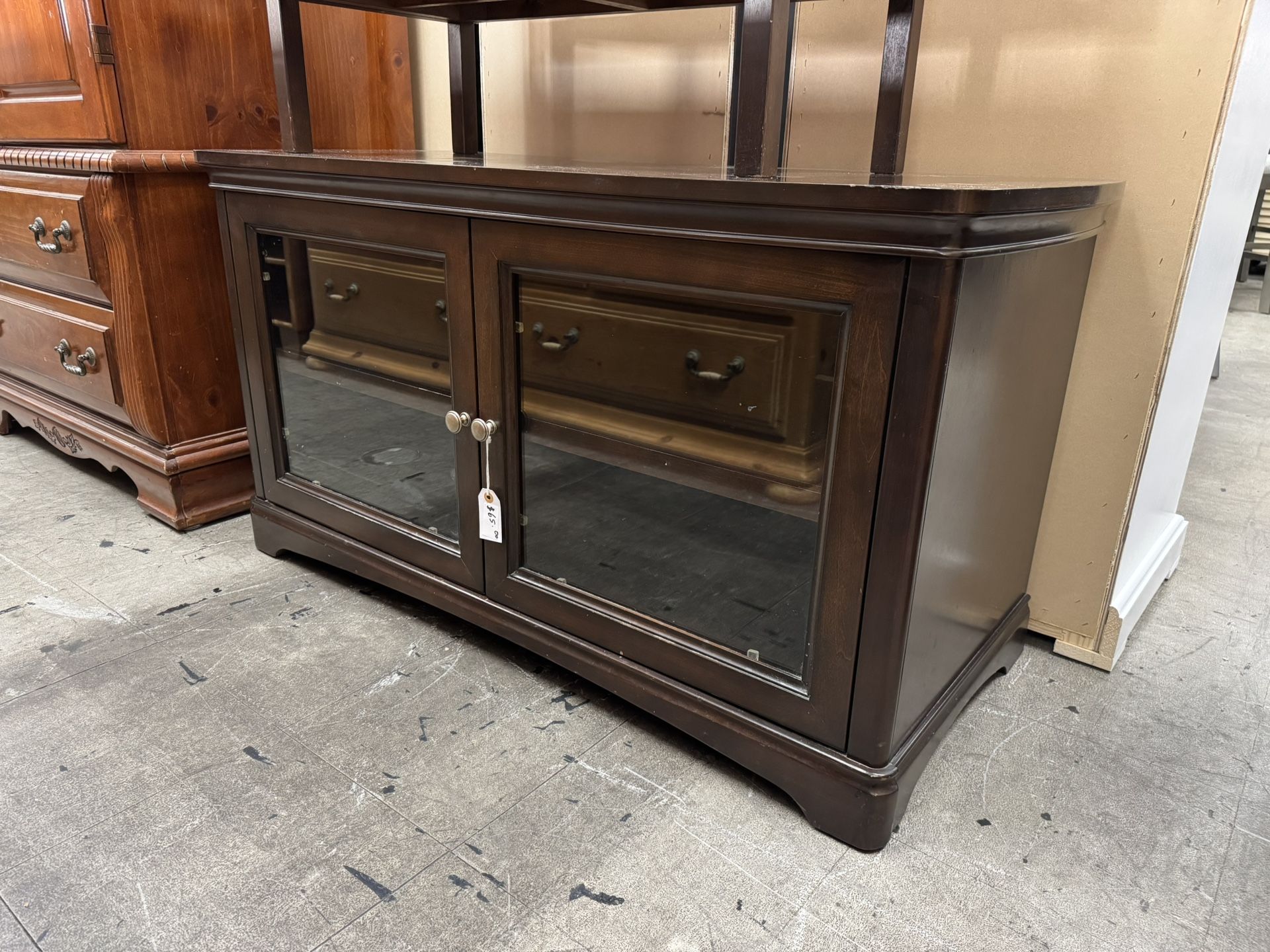TV Stand Media Console Table With Cabinet Storage
