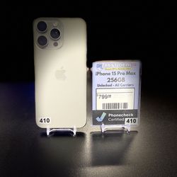 iPhone 15 Pro Max Natural Titanium 256GB Unlocked for All Carriers - $799