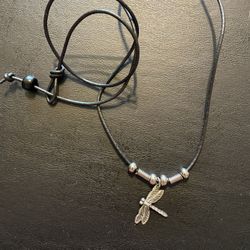 Dragonfly Pendant On Cord