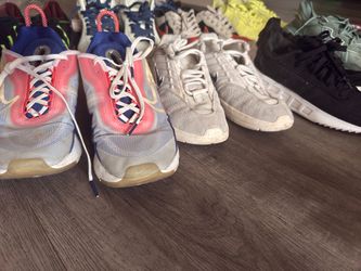 Size 7 men. 8.5 women’s. Used but good condition