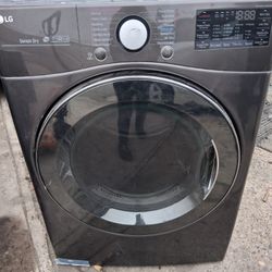 LG DLGX3901B 27" Gas Dryer w/ Turbo Steam Front Load Smart Wifi