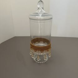Tall Glass Vase With Lead