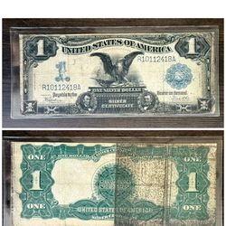 1899 silver certificate dollar bill Large note