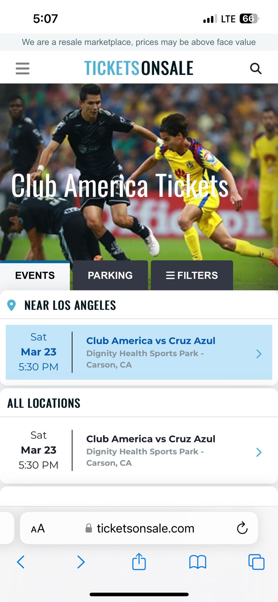 Soccer Tickets