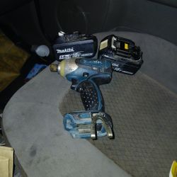 Drill With Two Fully Charged Batteries 