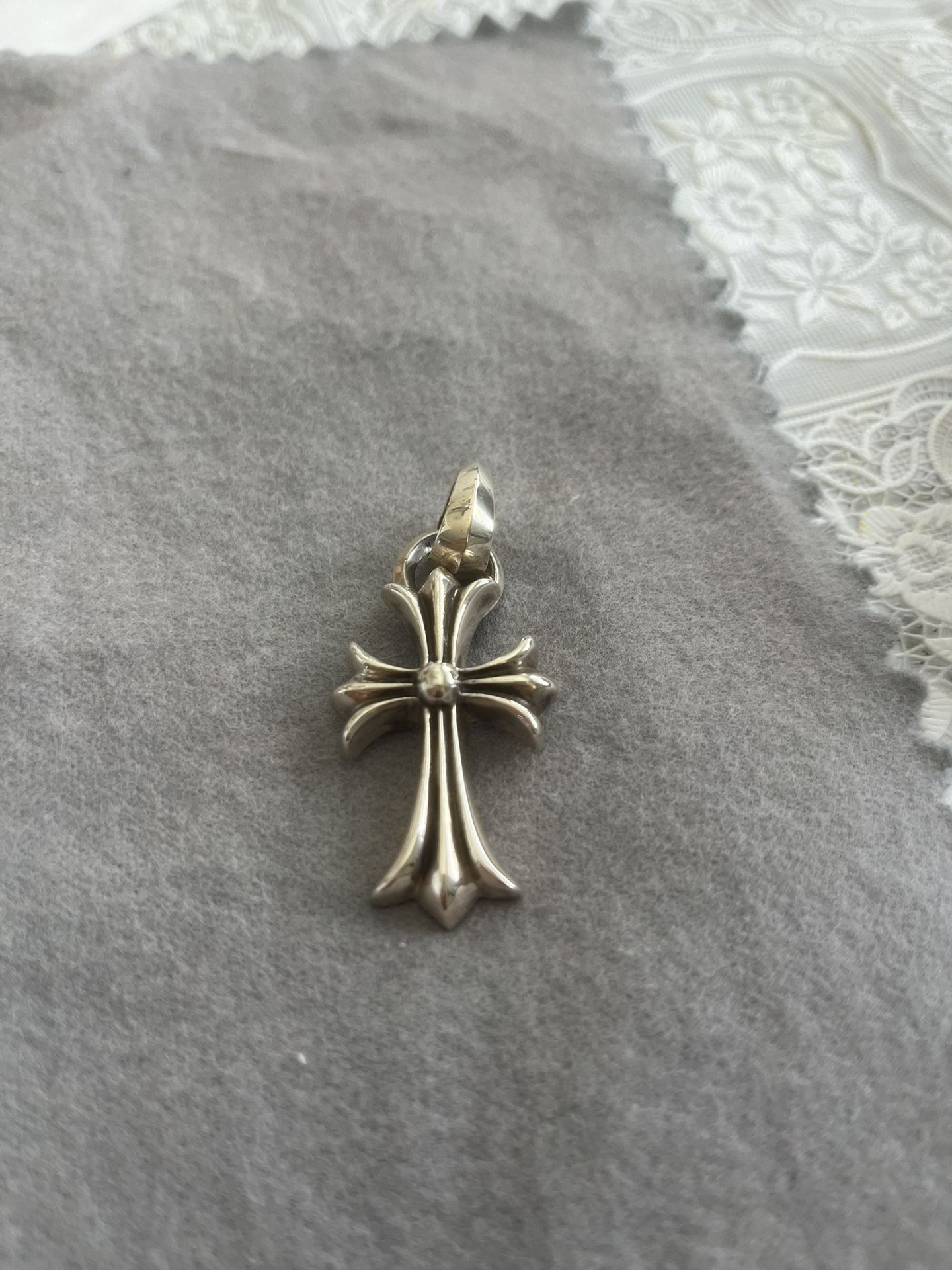 Chrome Hearts CH Cross Charm Pendant Small With Plain Bail