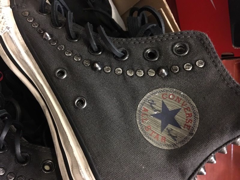 New converse x varvatos ct hi black white size men 4 women 6