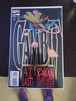 Marvel Gambit 1 black foil cover comic NM high grade