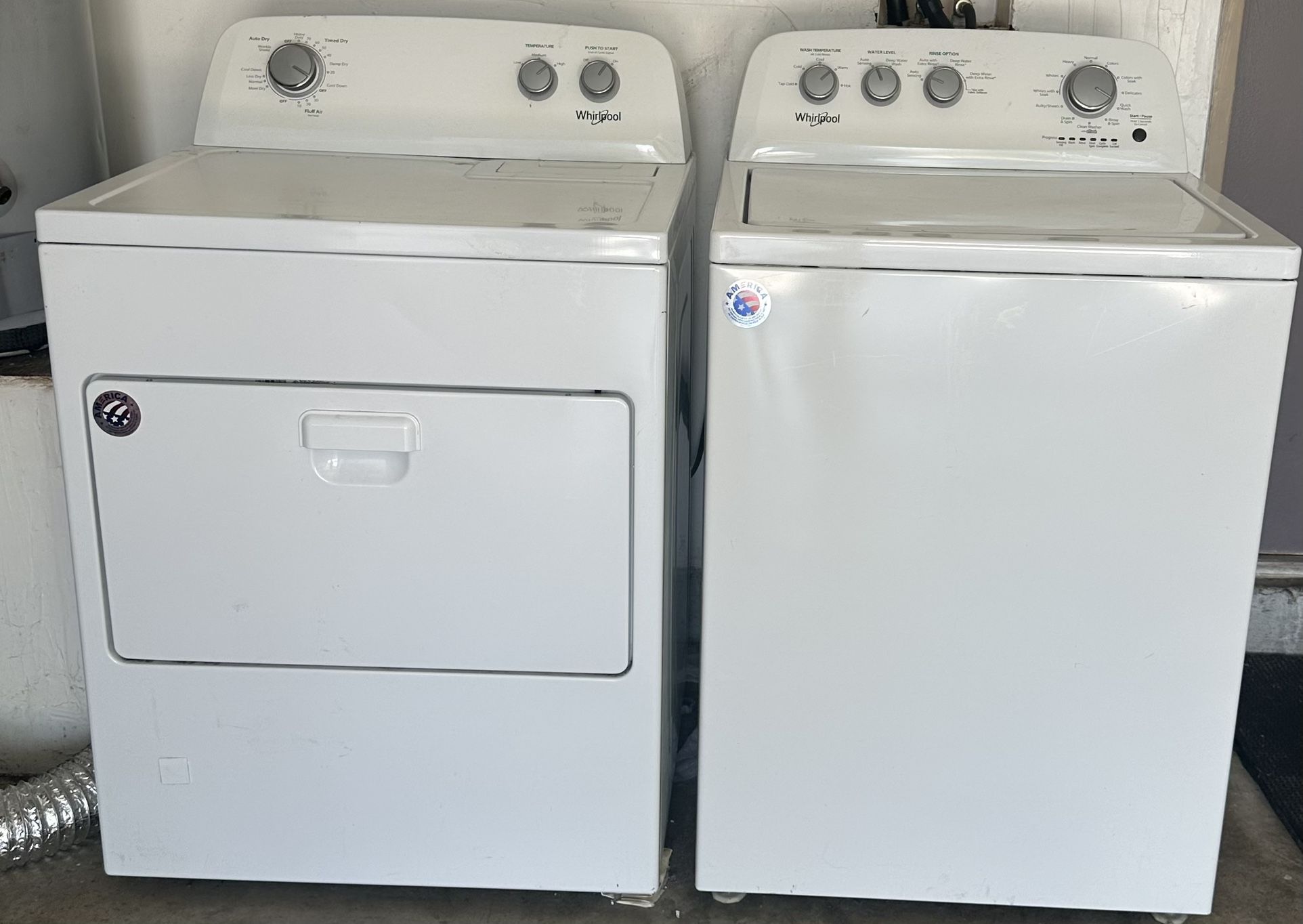 Whirlpool Auto Sensing Washer Plus Dryer