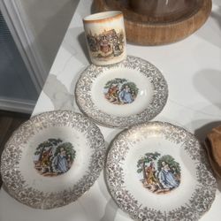 Vintage Plates & Mug