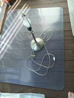 22 Inch High Stainless Steel Lamp Adjustable Height To 30 Inches High,And 3 Light Switch 4 Dimmer 